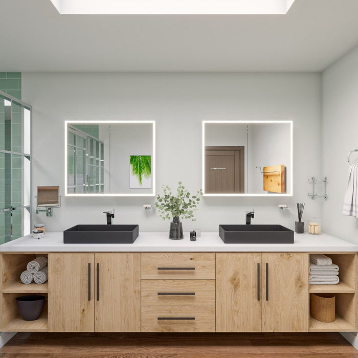 ALFI brand 24" Modern Rectangular Above Mount Ceramic Sink ABC902