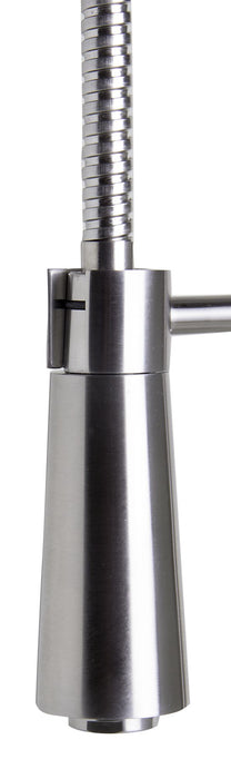 ALFI brand Solid Stainless Steel Pull Out Commercial Kitchen Faucet AB2039