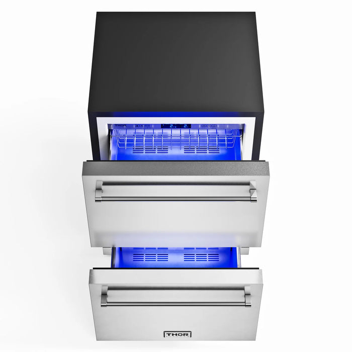 THOR Kitchen 24" Indoor or Outdoor Professional Freezer Drawer - Installation View