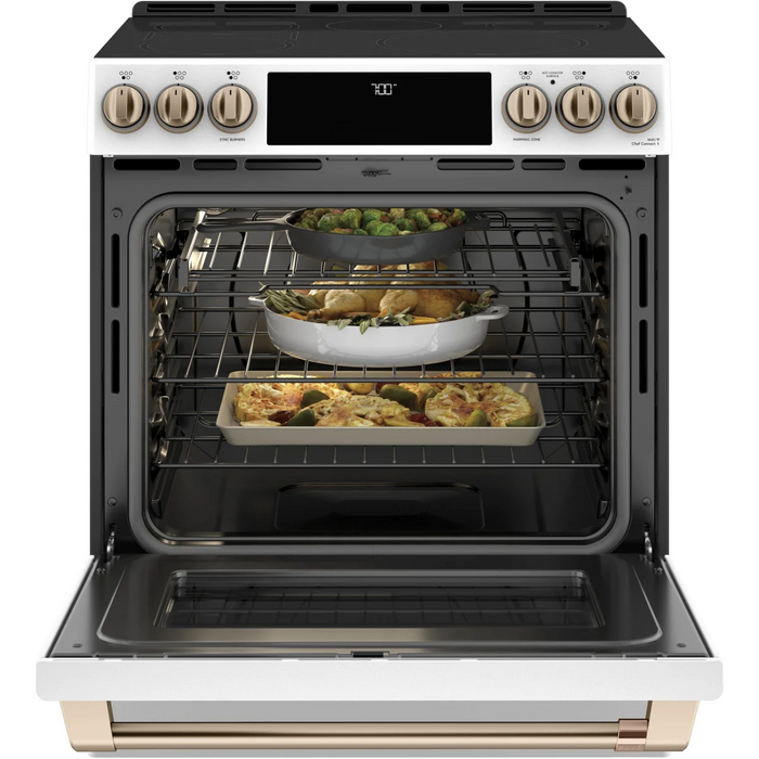 Cafe 30" Slide-In Electric Smart Range, CES700P4MW2