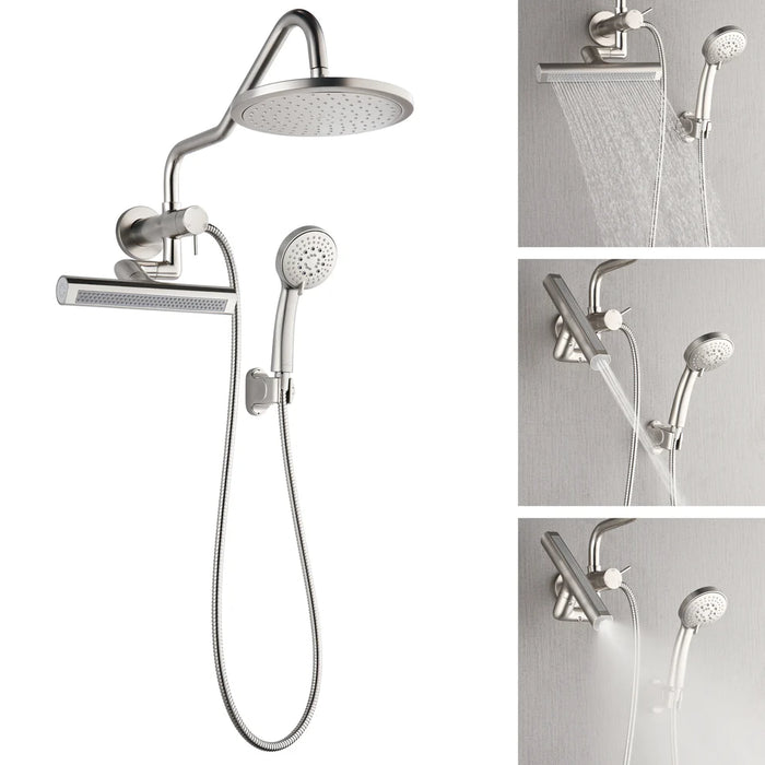 Forno Acqua AcquaFALL Mini Shower Head, Overhead Rainfall Shower SMW1BN-C8