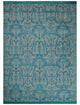 10x14 Hand Knotted Beige and Blue Modern Contemporary Bamboo Silk Area Rug