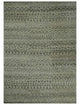 10x14 Hand Knotted Ivory and  Black Modern Contemporary Southwestern Recycled Silk Area Rug