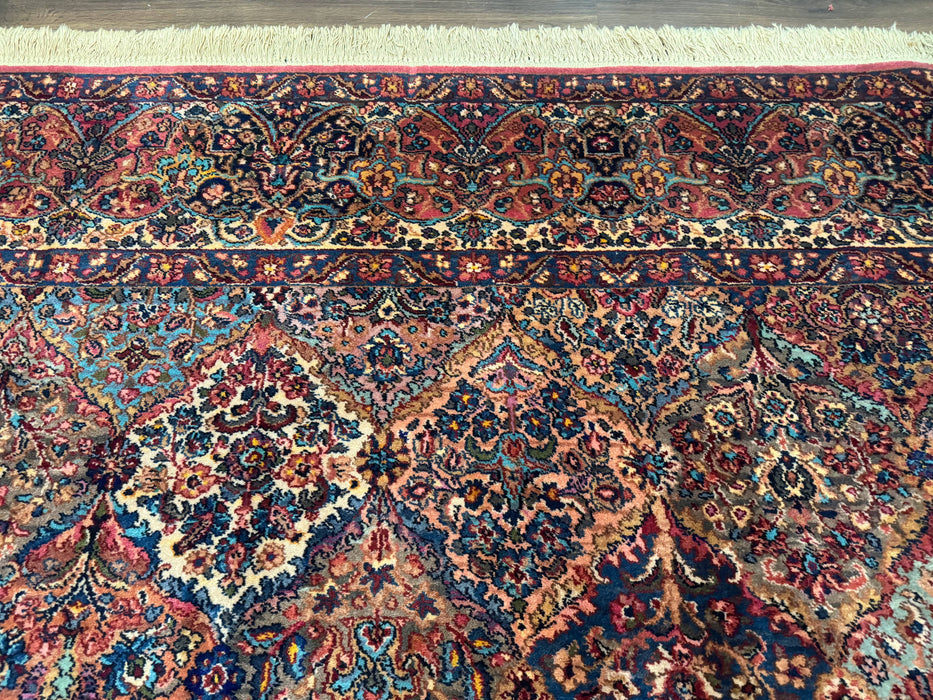 10x18 Karastan Multicolor Panel Kirman Rug #717, Palace Size Wool Discontinued Original 700 Series