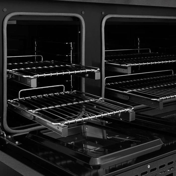 ZLINE 48" Paramount Gas Range, Convection Gas Oven, Black Satin Stainless Steel SGRBS-48