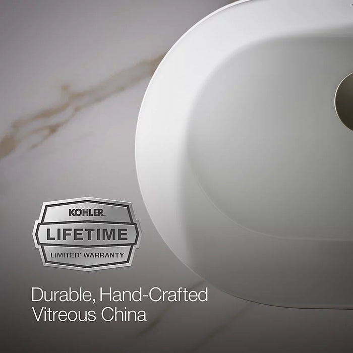 KOHLER Brazn 24-1/4" oval undermount bathroom sink K-21057