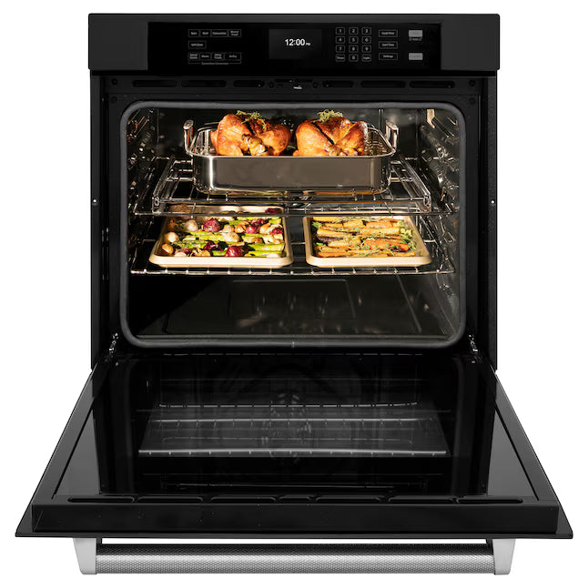 ZLINE 30" Single Electric Wall Oven, Air Fry True Convection, Self-cleaning WASBL-30-KST
