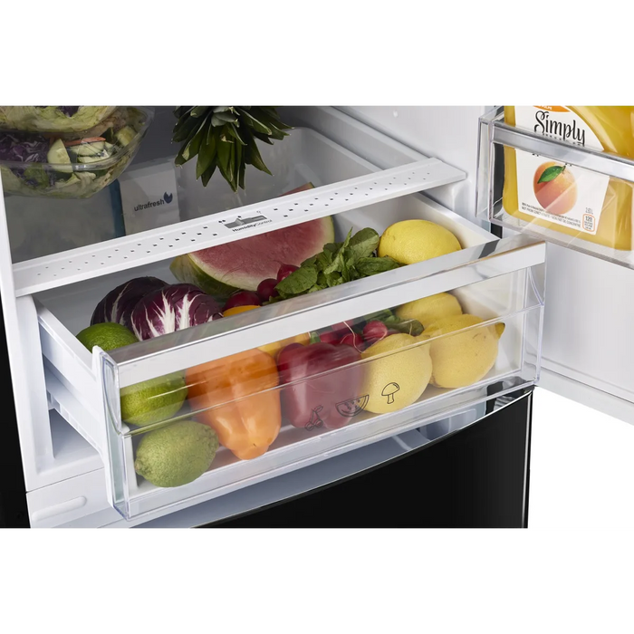 UNIQUE 24" Counter Depth Freestanding Bottom Mount Refrigerator, UGP-340L B AC