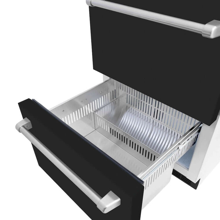 ZLINE 24" Touchstone 168 Can Outdoor-Rated Dual Refrigerator Drawer
