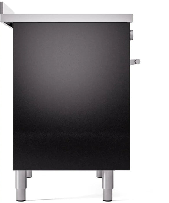 ILVE 40"Professional Plus Induction Range, Glossy Black UPDI406WMPBK