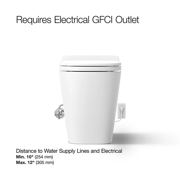 KOHLER Leap One-piece elongated smart toilet, dual-flush K-28529