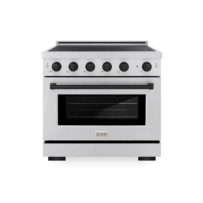 ZLINE 36" Paramount Induction Range, Cooktop, Electric Convection Oven, Satin Stainless Steel SINRSZ-36