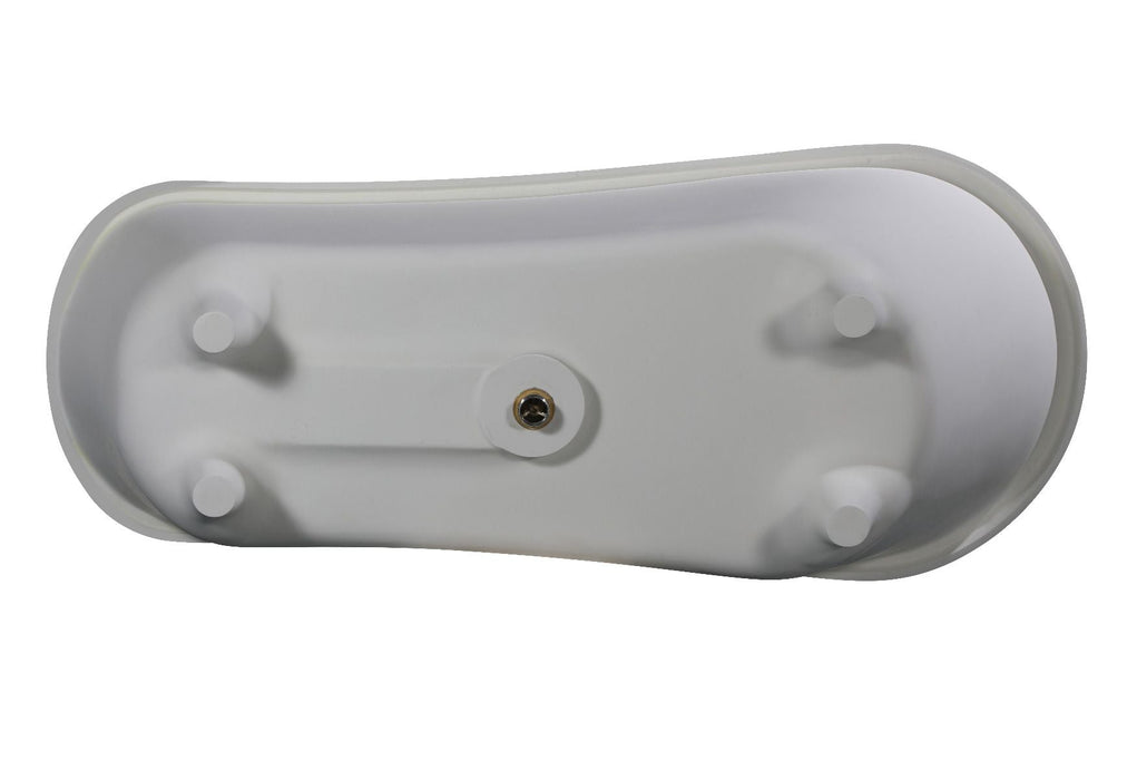 ALFI brand 67" White Matte Clawfoot Solid Surface Resin Bathtub AB9960