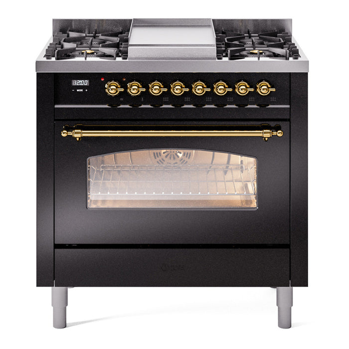 ILVE Nostalgie II 36" Dual Fuel Natural Gas Range, UP36FNMP