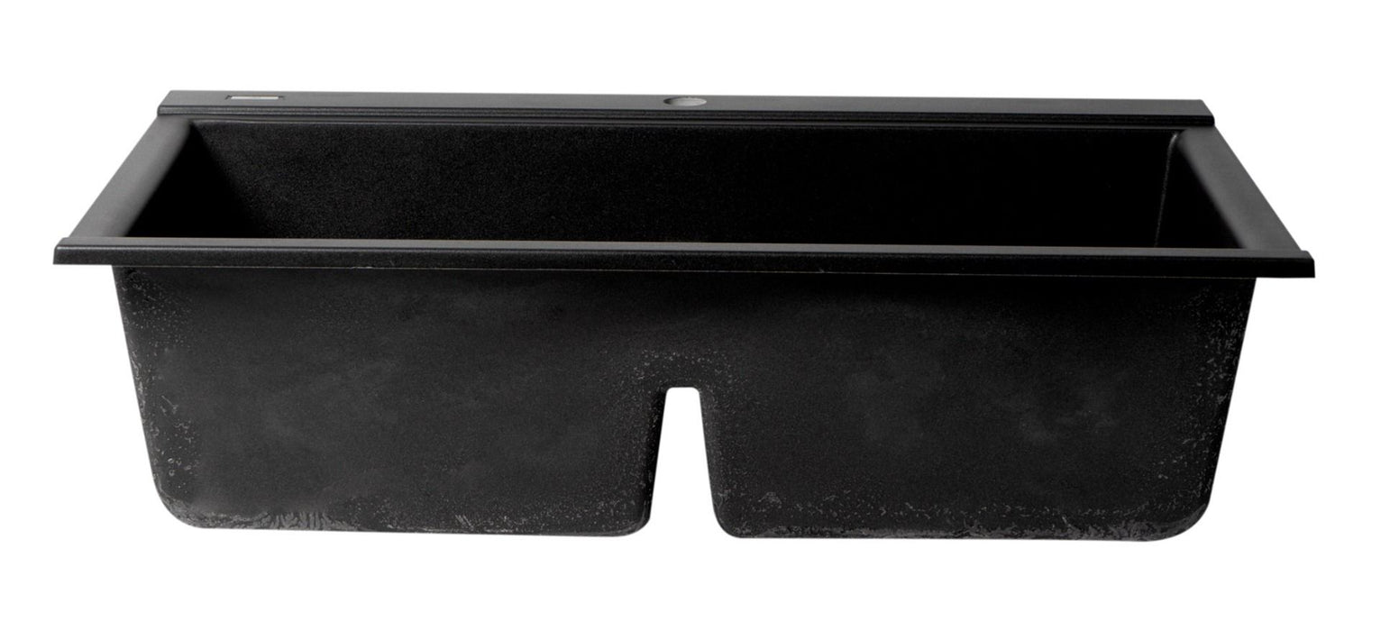 ALFI brand 34" Granite Composite Workstation Step Sink, Accessories AB3418DBDI