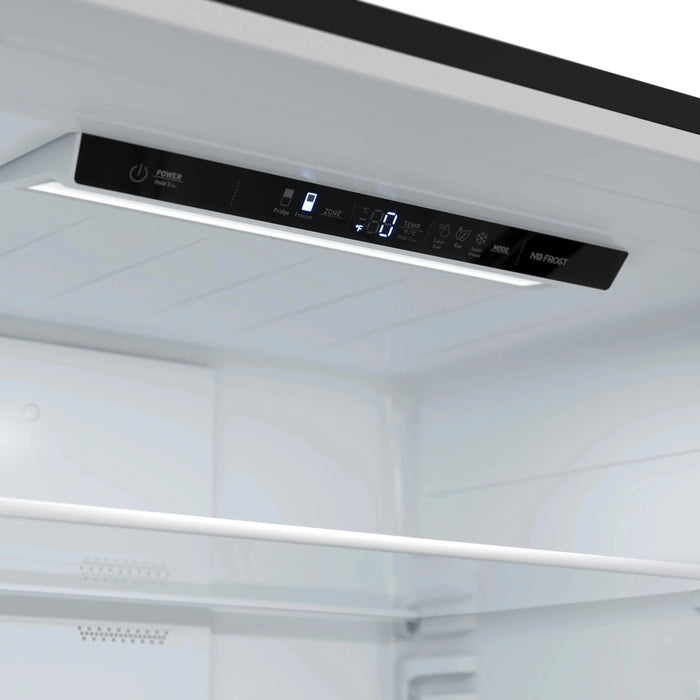 FORNO Espresso Milano 31" Right Swing Refrigerator FFFFD1785-31BLK