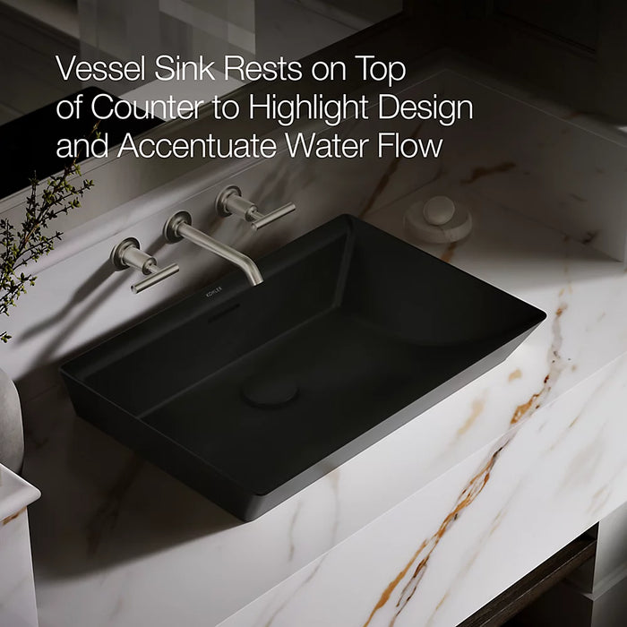 KOHLER Brazn 23" rectangular vessel bathroom sink K-21060