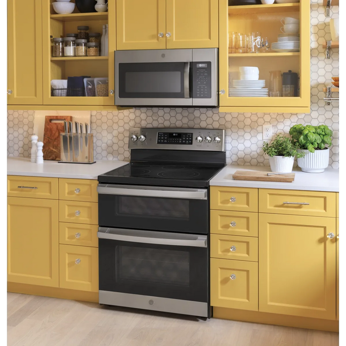 GE 30" Freestanding Double Oven Electric Range, JBS86SPSS