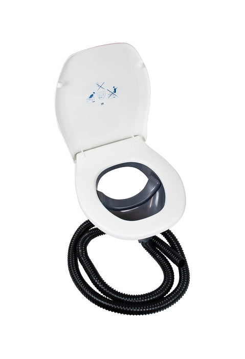 Urine Separating Set Privy with Regular Seat Grey Bowl