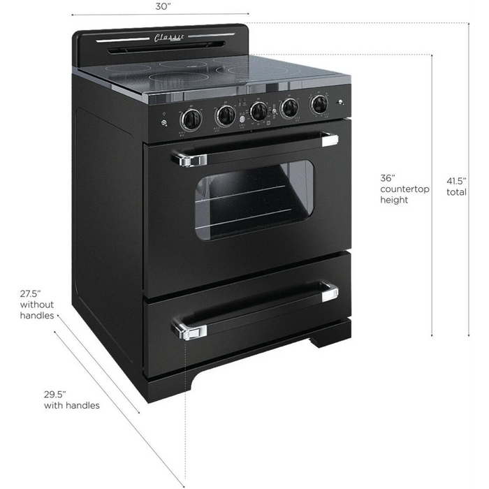 UNIQUE 30" Freestanding Electric Range, UGP-30CR EC B