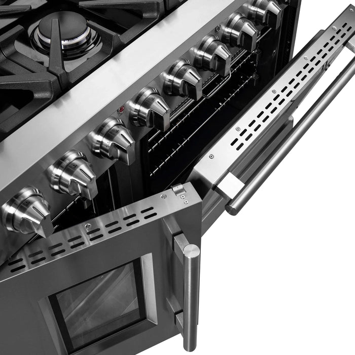 FORNO Massimo 48" French Door Gas on Gas Range FFSGS6439-48