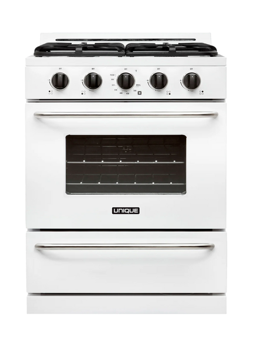 UNIQUE 30" Classic Retro Offgrid Range, Large Power burner, UGP-30G OF1 B