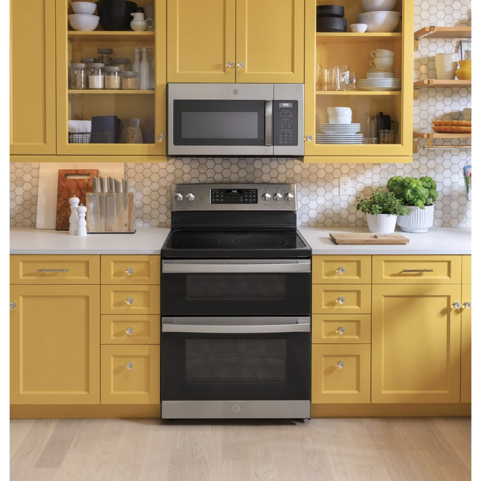 GE 30" Freestanding Double Oven Electric Range, JBS86SPSS