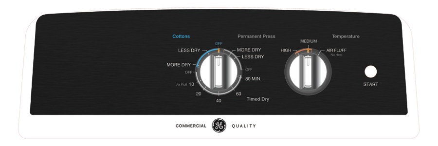 GE 27" Capacity Electric Dryer, GTX52EASPWB