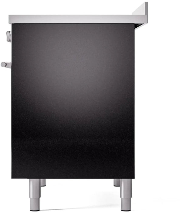 ILVE 40"Professional Plus Induction Range, Glossy Black UPDI406WMPBK