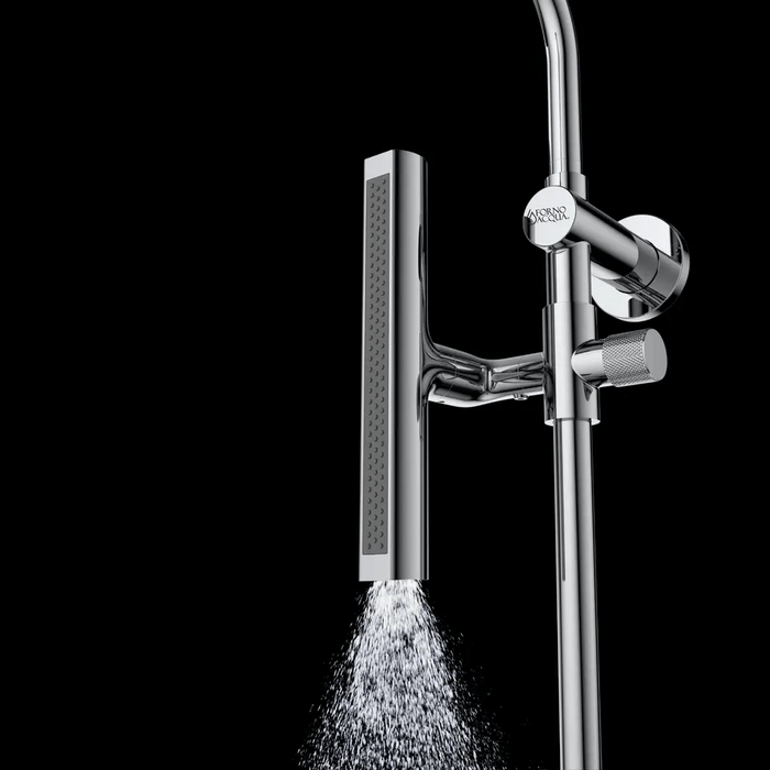 Forno Acqua AcquaFALL Shower, Overhead Rainfall Shower, Handheld Shower Head SCW1BN-S2