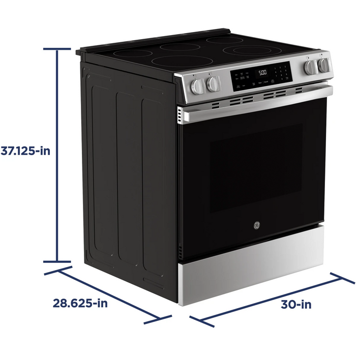 GE 30" Slide-In Electric Range, GRS500PVSS