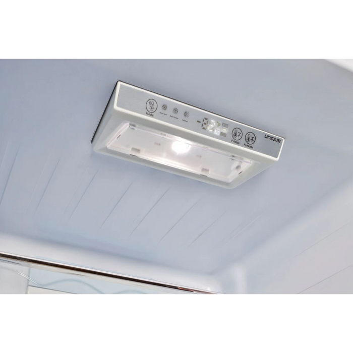 UNIQUE 24" Freestanding Bottom Mount Refrigerator, UGP-328L P SS