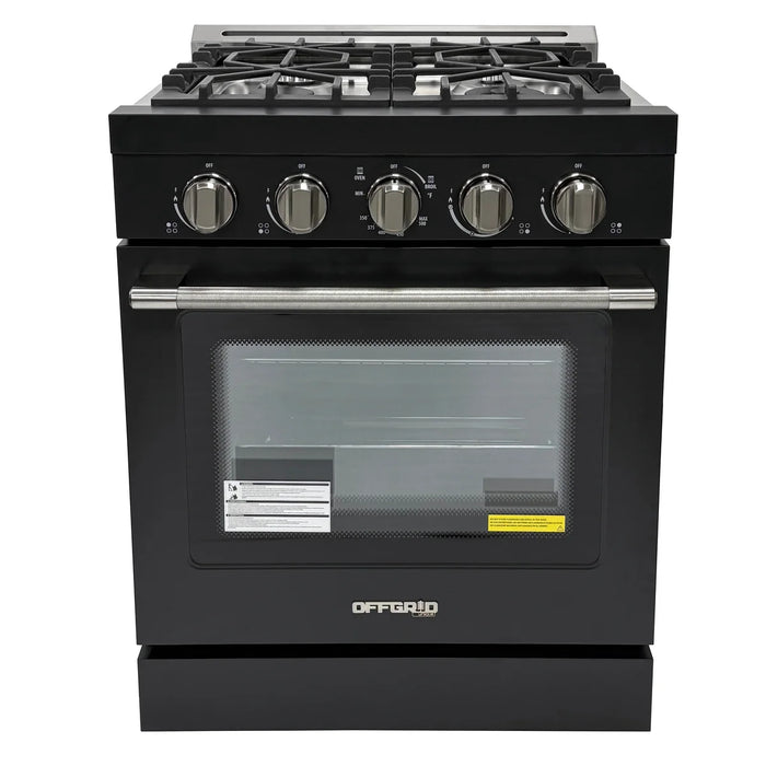 UNIQUE 30" Off-Grid Propane Gas Range, UGP-R30OTHLPSS