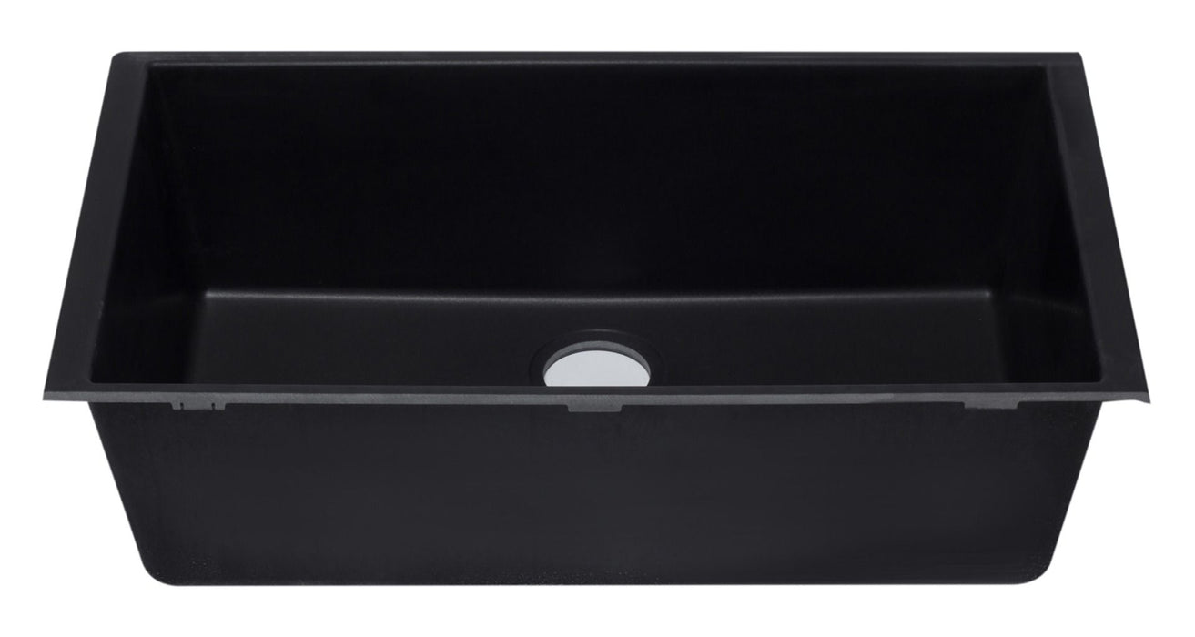 ALFI brand 33" Single Bowl Undermount Granite Composite Kitchen Sink AB3322UM