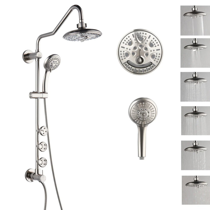 Forno Acqua AcquaSPA Retrofit Shower, Overhead Rainfall, Shower Head SC32BN-C2
