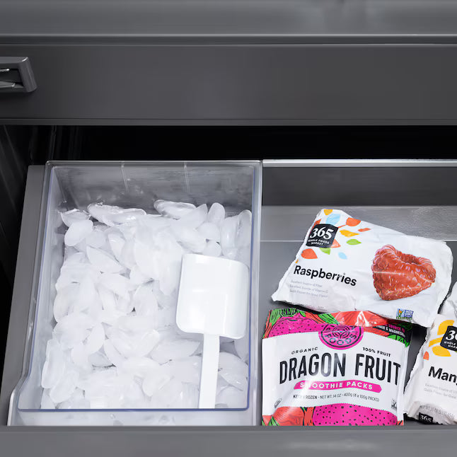 ZLINE 30" Wide Built-In Bottom-Freezer Refrigerator, Ice Maker GRBIVL-BS30-KST
