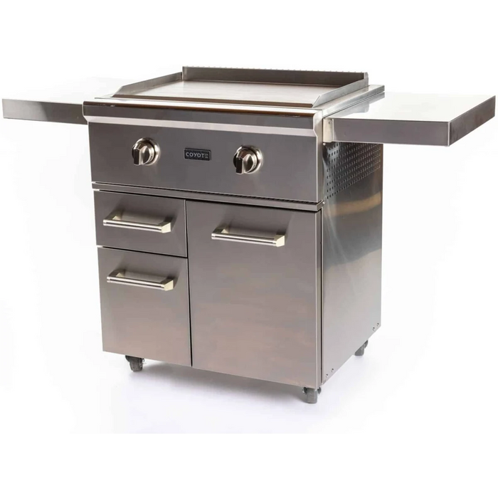 CAYOTE 30" Built-In Flat Top Gas Grill, C1FTG30LP