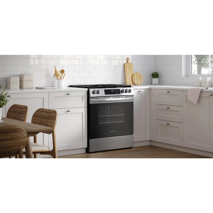 Frigidaire 30" Slide-In Gas Range FCFG3082BS