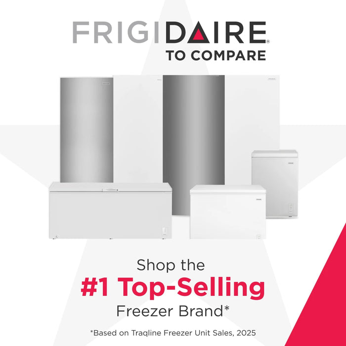 Frigidaire 80" Freestanding Convertible Chest Freezer, FFCL2562AW