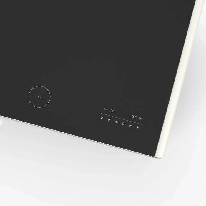 FORNO Evoluto 51" Smart Coffee Table – Dual Fridge Drawers Black in White FCTFR7006-51WHT