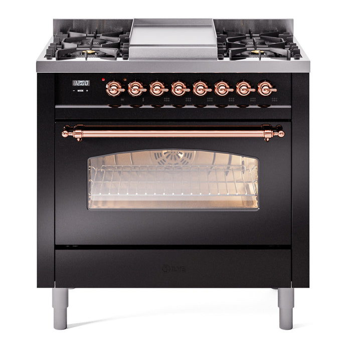 ILVE Nostalgie II 36" Dual Fuel Natural Gas Range, UP36FNMP