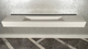 White Quartz Large Bathroom Trough Sink Wall Mount Contemporary Design