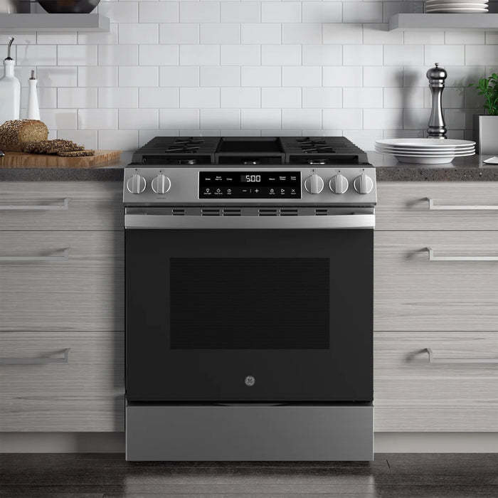 GE 30" Slide-In Gas Range, GGS500SVSS