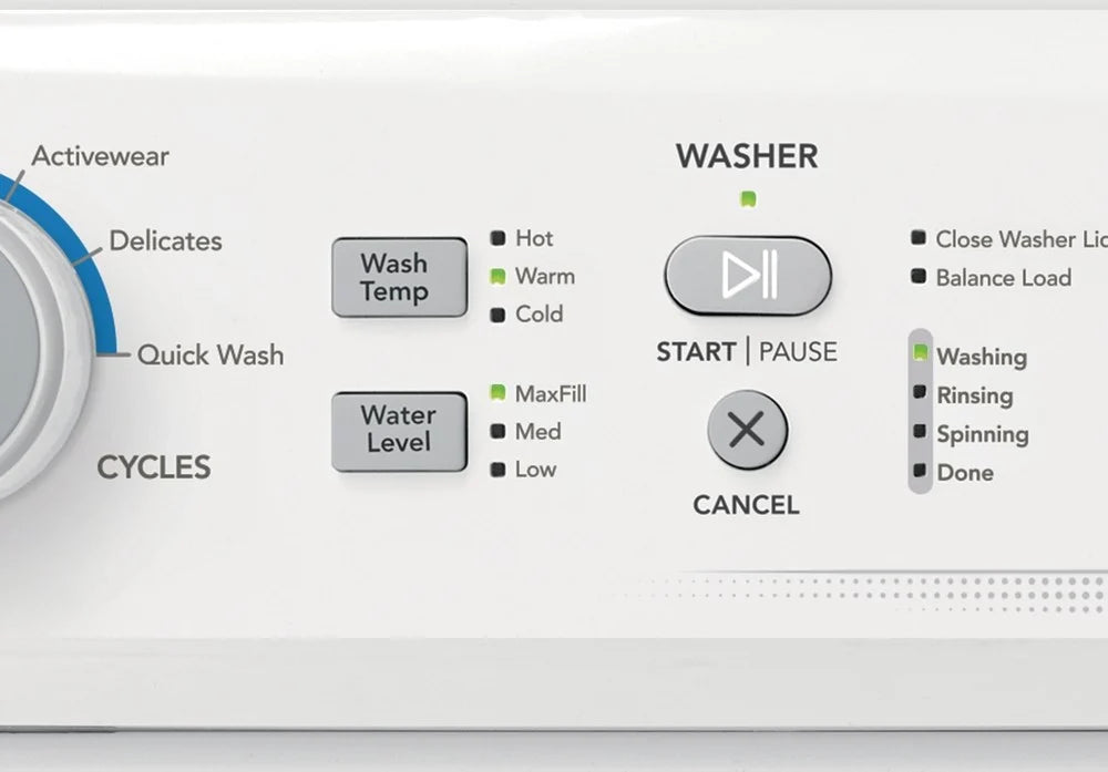 Frigidaire 27" Laundry Center, Washer, Electric Dryer, White, FLCE7522AW