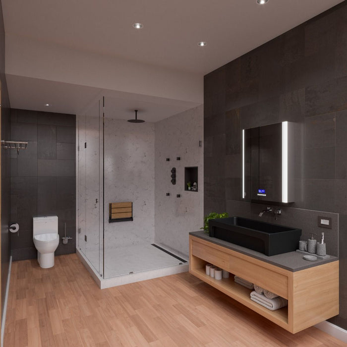 ALFI brand 36" White Above Mount Fireclay Bath Trough Sink AB36TR