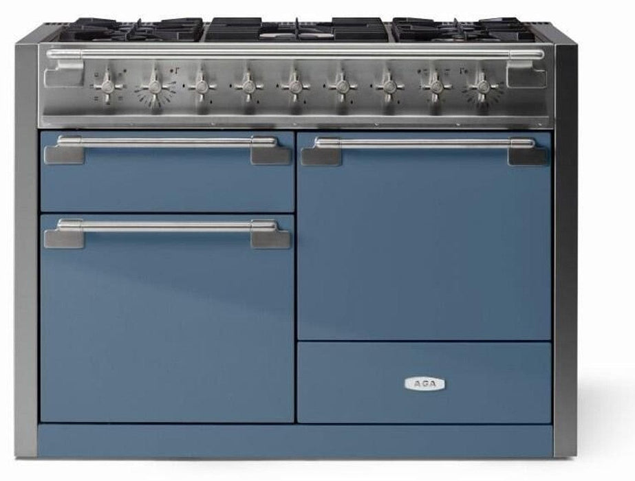 AGA 48" Elise Dual Fuel Range - Stone Blue AEL481DFSTB