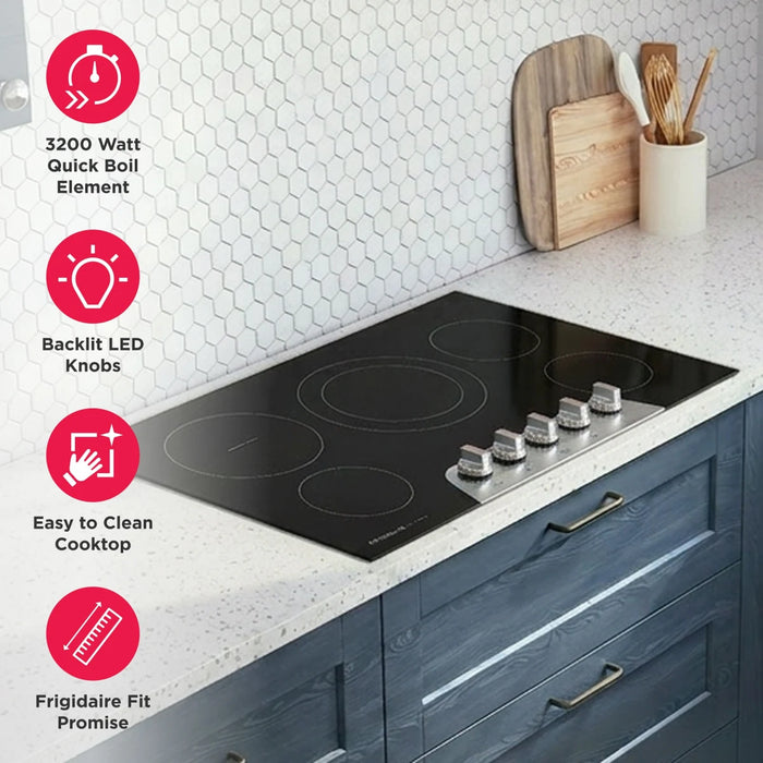 Frigidaire 36" Electric Cooktop GCCE3670BD