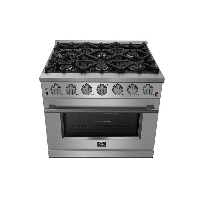 FORNO Massimo 36″ Gas on Gas Range FFSGS6239-36