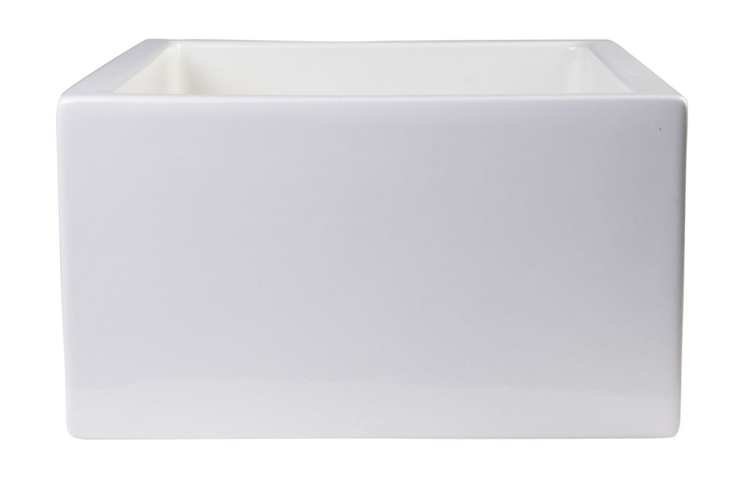 ALFI brand 24" Arched Apron Thick Wall Fireclay Farm Sink AB2418ARCH-W