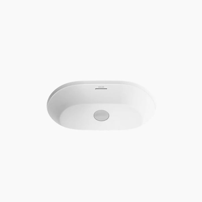 KOHLER Brazn 24-1/4" oval undermount bathroom sink K-21057